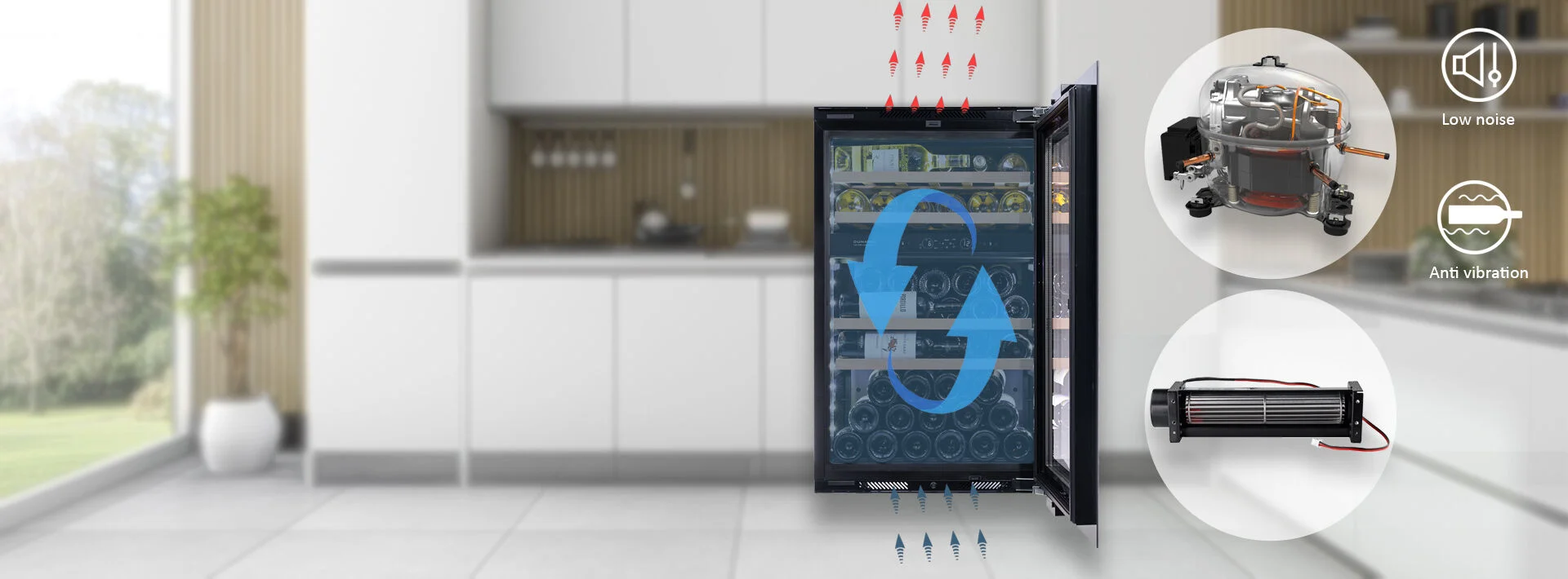 COMPRESSEUR INVERTER & VENTILATEUR À FLUX TRANSVERSAL