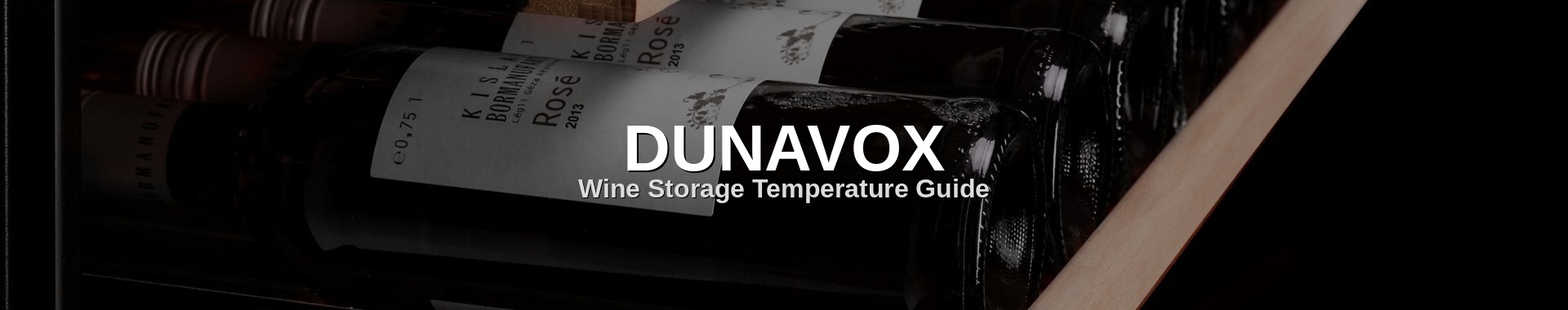 Guide de température de conservation du vin DUNAVOX